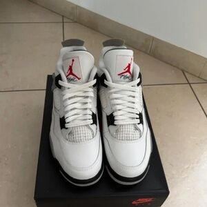 Jordan 4 White Cement